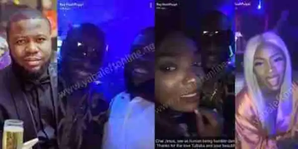 “He Is Too Humble” — Hushpuppi Says As He Meets With 2Face, Annie And Tiwa Savage In Dubai Club